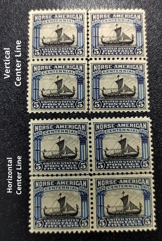 Scott Stamp# 621 - 1925 Norse American Centennial Viking Ship. MNH, OG SCV $230