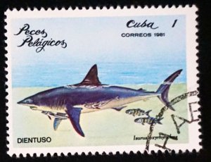 CUBA Sc# 2385  ARCHIPELAGO WILDLIFE marine fish   1c  1981 used cto