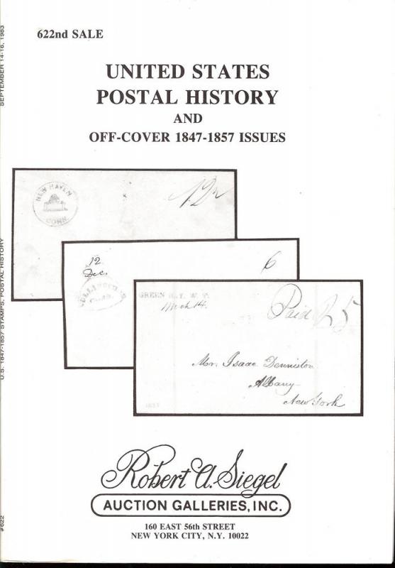 Siegel: Sale # 622  -  United States Postal History and O...