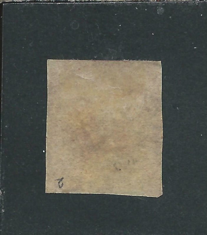 BAHAMAS 1859-60 1d REDDISH LAKE ON THICK TRANSPARENT PAPER FU SG 1var