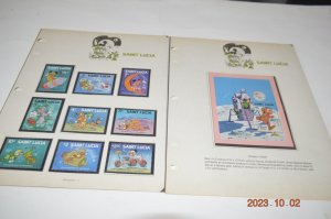 The Disney World of Postage Stamps Album mnh stamps and souvenir sheets