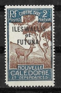 Wallis & Futuna # J11  Deer - postage due 2c. (1)  Unused LH