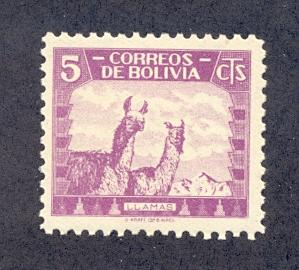 Bolivia 253, F-VF, MNH