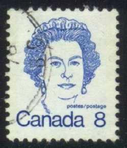 Canada #593 Queen Elizabeth II, used (0.25)