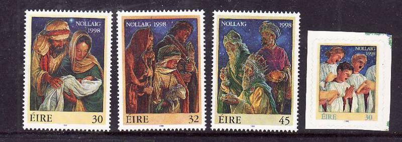 Ireland-Sc#1157-60-unused NH set-Christmas-1998-