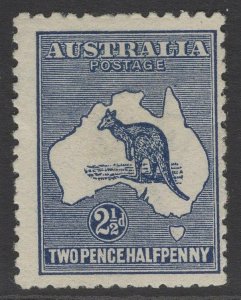 AUSTRALIA SG4 1913 2½d INDIGO DIE II MTD MINT