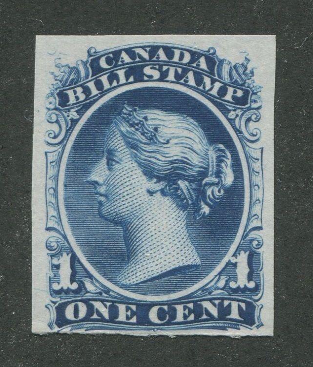 CANADA REVENUE FB18 TRIAL COLOUR PROOF BLUE