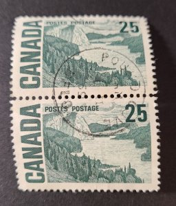 CA S#465 $0.25 02/03/1967 Cent Def - The Solemn Land - Vertical Pair