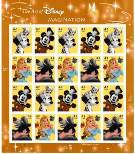 U.S.  Scott# 4345a 2008 The Art of Disney: Imagination MNH S/S