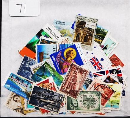 Australia. Mixture. 100 stamps. May be some duplication.Fine Used