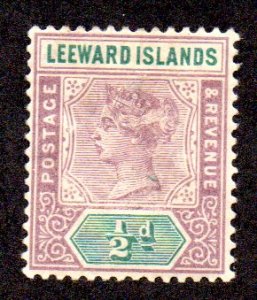 LEEWARD ISLANDS 1 MH SCV $3.75 BIN $1.90 ROYALTY