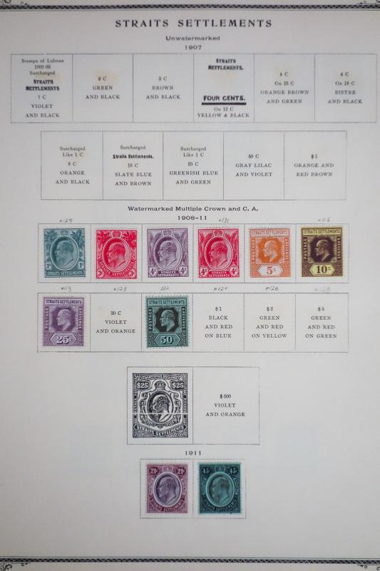 Straits Settlements Mint and Used Stamp Collection