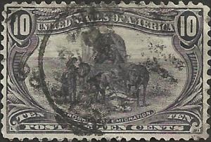 # 290 Gray Violet Used FAULT Hardships Of Emigration