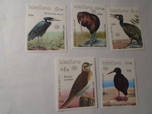 Laos  #  973-78  MNH  Birds