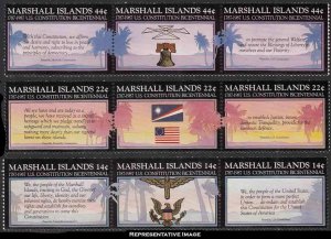 Marshall Islands Scott 145a-151a Mint never hinged.