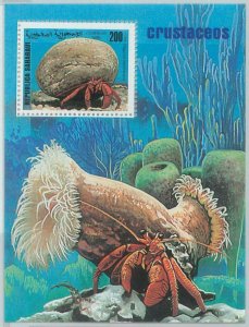 C0475 - Western SAHARA OCCIDENTAL - 1999, Miniature Sheet: Shellfis, Marine Life