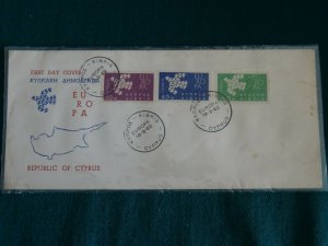 Cyprus 1962 Europa set Unofficial FDC.