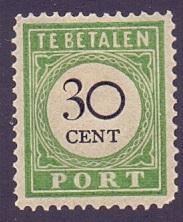 Curacao  1892  MH  postage due  30 ct    #