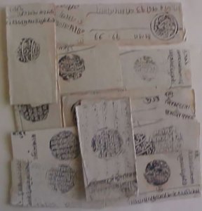 INDIA,10 OLD DOCUMENTS I DON'T KNOW WHICH STATE