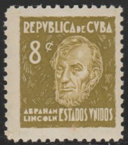 1937 Cuba Stamps Sc 350 USA  Abraham Lincoln MNH