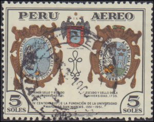 Peru #C109-C114, Complete Set(6), 1951, Used