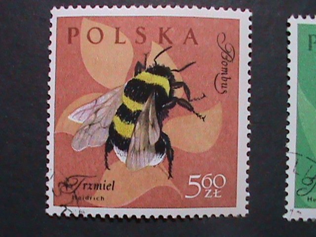 POLAND-BUTTERFLIES AND INSETS CTO STAMP-VERY FINE WE SHIP TO WORLD WIDE.