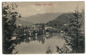 Postcard Slovenia 1913 Bled Veldes Hotel Petran Lake Alps Mountains