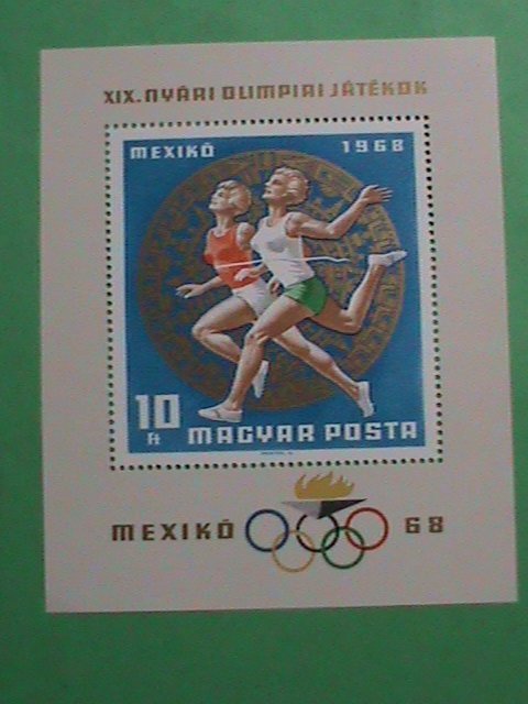 HUNGARY STAMP:1968- SC# 1924-THE 19TH OLYMPIC GAMES- MEXICO-MINT STAMP S/S