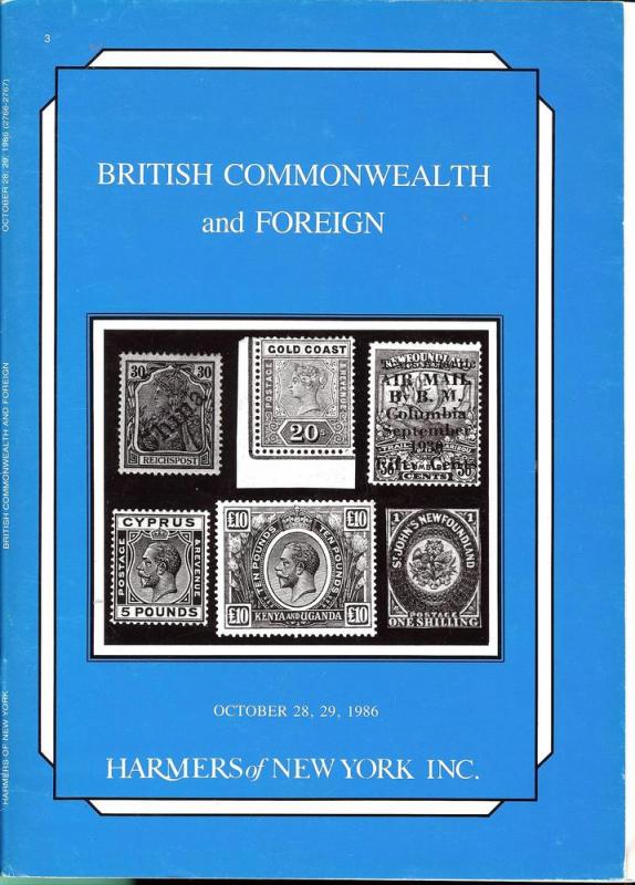 British Commonwealth and Foreign, Harmer NY 2766-67