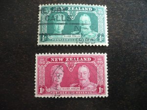 Stamps - New Zealand - Scott# 199-200 - Used Part Set of 2 Stamps