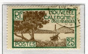 FRENCH CALEDONIA; 1928 early pictorial issue used 20c. value