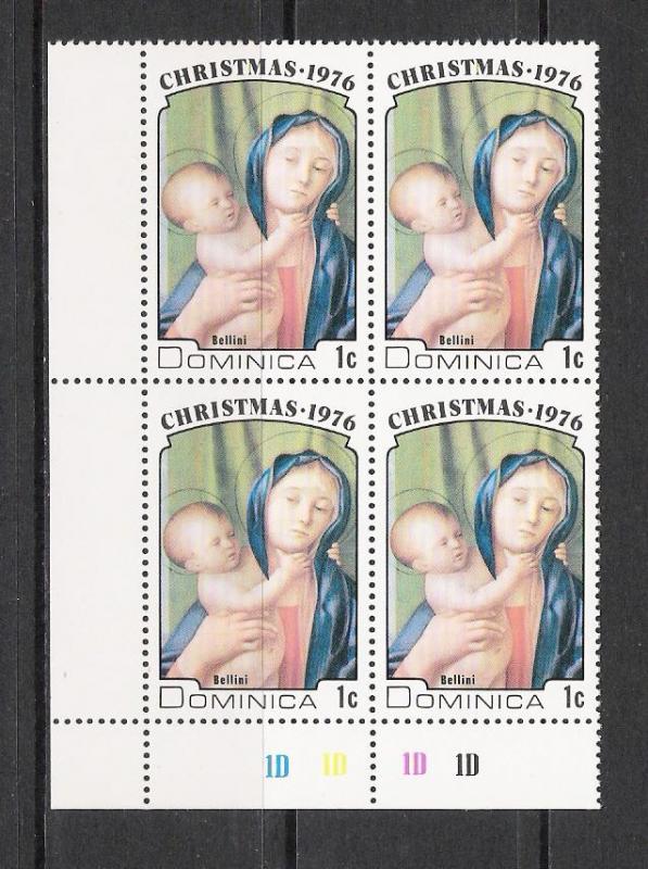 Dominica #503 Christmas Paintings Corner Block LL MNH