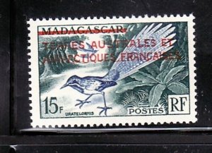 French Southern & Antarctic Territory Sc 1 NH issue of 1955 - overprints - BIRDS