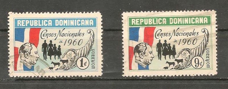 DOMINICAN REPUBLIC STAMPS,/USED CENSOS NACIONALES 1960.#BA29