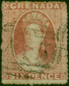 Grenada 1863 6d Rose SG6 Fine Used (3)