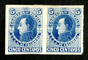 Columbia Stamps # 19 Proof Pair Scarce