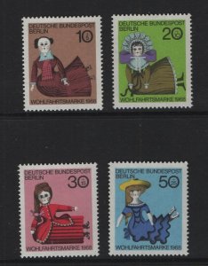 Germany  Berlin   #9NB57-9NB60  MNH  1968 dolls 19th century