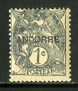 FRENCH ANDORRA 1 MH BIN $1.00 ANGELS