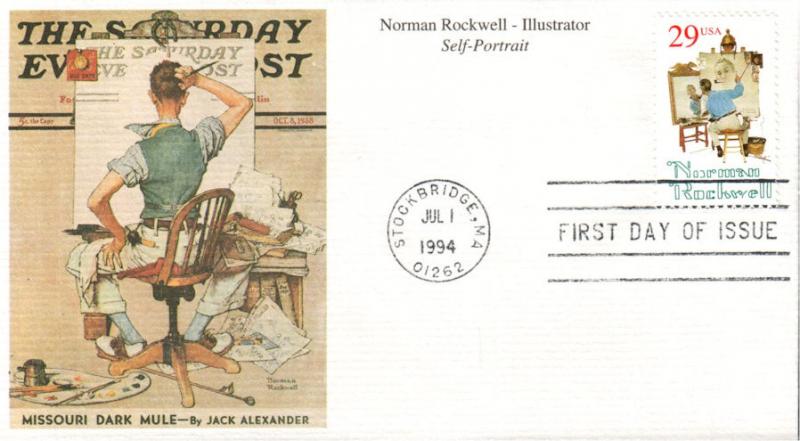 #2839 Norman Rockwell Mystic FDC