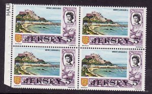 Jersey-Sc#42b- id4-unused NH booklet pane-Mont Orgueil-1975-