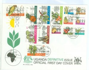 Uganda 133-146 1975 Definitive Issue FDC