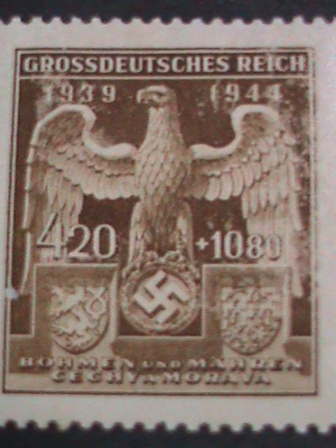​GERMANY- 1939  83 YEARS OLD- NAZI EMBLEMS & EAGAL MINT WORLD WAR STAMP