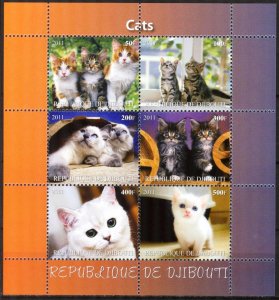 Djibouti 2011 Cats (1) MNH Privat