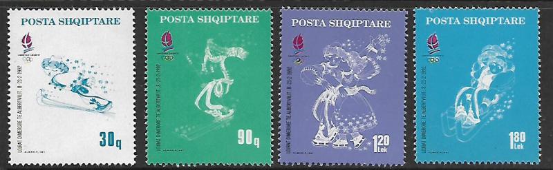 ALBANIA 2398-2401 MNH WINTER OLYMPICS 1992