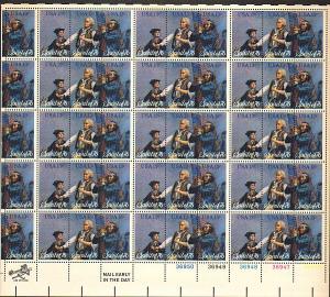 US #1629-31 Mint Sheet Spirit '76 