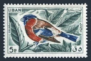 Lebanon 434, MNH. Michel 894. Bird 1965. Bullfinch.