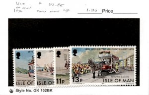 Isle of Man, Postage Stamp, #82-85 Mint NH, 1976 Horse Tram (AC)