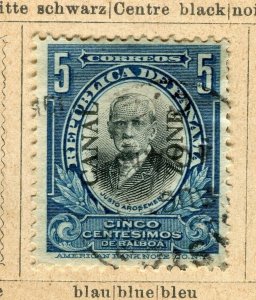 USA; CANAL ZONE early 1909 Portrait issue fine used 5c. value