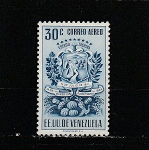 Venezuela  Scott#  C377  MH  (1951 Arms of Tachira)