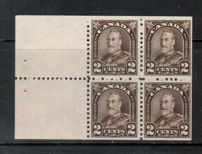 Canada #166a Very Fine Never Hinged Booklet Pane